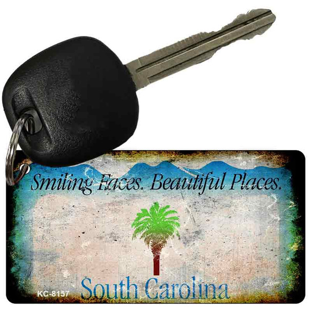 South Carolina Rusty Blank Wholesale Aluminum Key Chain