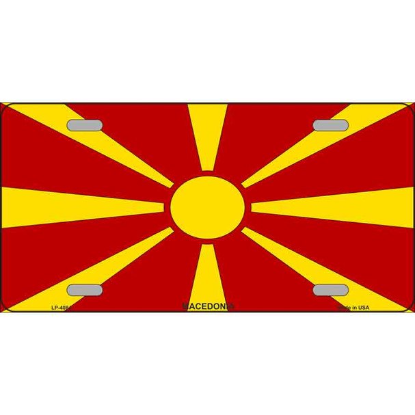 Macedonia Flag Wholesale Metal Novelty License Plate