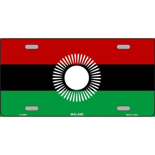 Malawi Flag Wholesale Metal Novelty License Plate