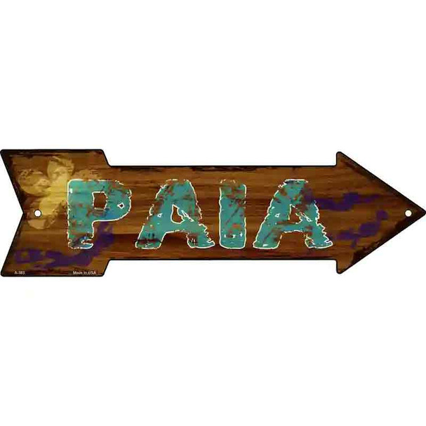 Paia Hawaiian Wholesale Novelty Metal Arrow Sign
