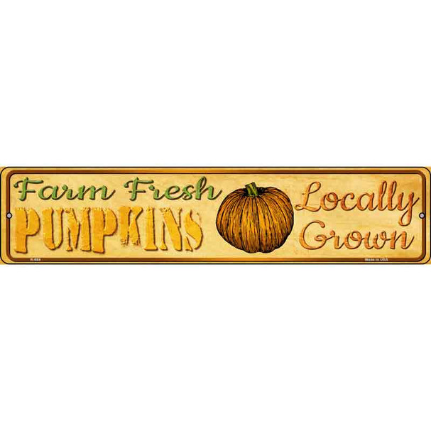 Farm Fresh Pumpkins Wholesale Novelty Metal Street Sign