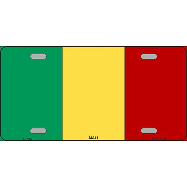 Mali Flag Wholesale Metal Novelty License Plate