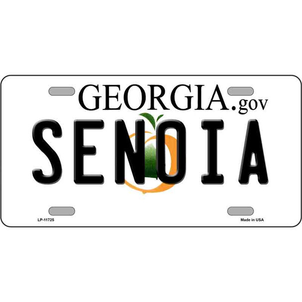 Senoia Georgia State Wholesale Novelty License Plate