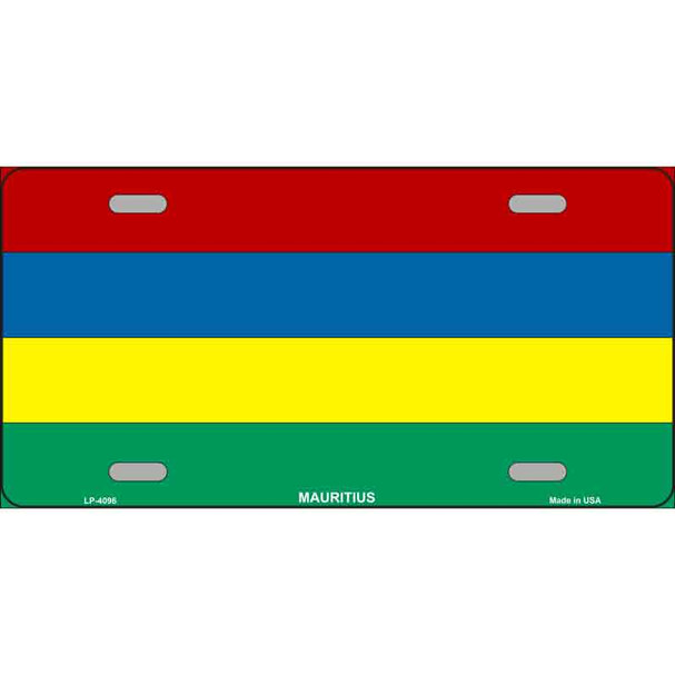 Mauritius Flag Wholesale Metal Novelty License Plate
