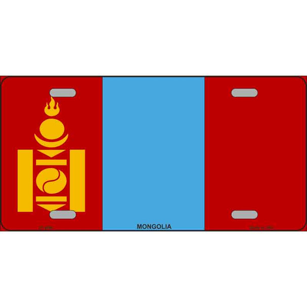 Mongolia Flag Wholesale Metal Novelty License Plate
