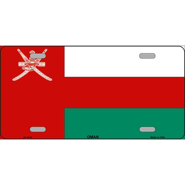 Oman Flag Wholesale Metal Novelty License Plate