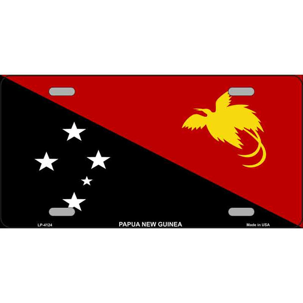 Papua New Guinea Flag Wholesale Metal Novelty License Plate