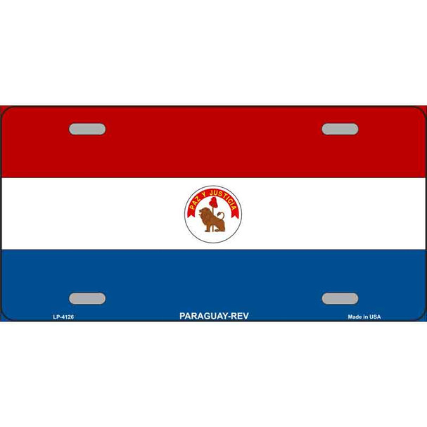 Paraguay-REV Flag Wholesale Metal Novelty License Plate