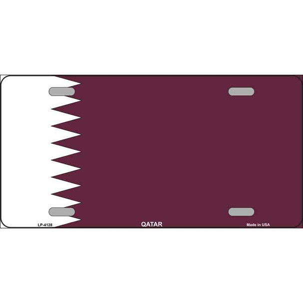 Qatar Flag Wholesale Metal Novelty License Plate