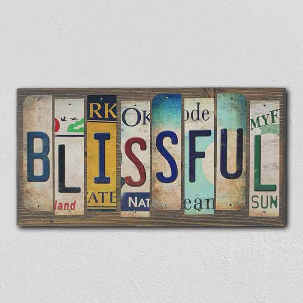 Blissful Wholesale Novelty License Plate Strips Wood Sign