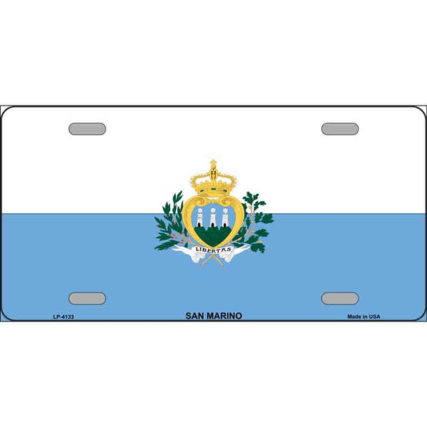 San Marino Flag Wholesale Metal Novelty License Plate