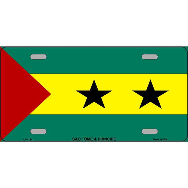 Sao Tome And Principe Flag Wholesale Metal Novelty License Plate