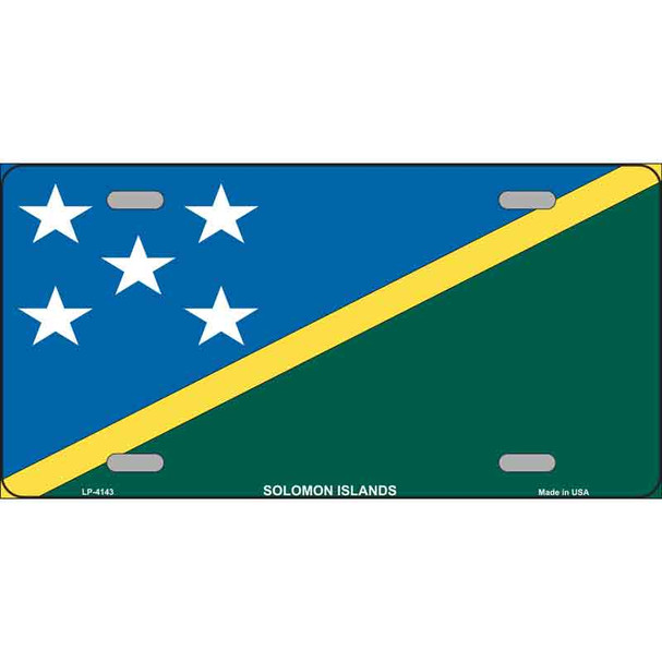 Solomon Islands Flag Wholesale Metal Novelty License Plate