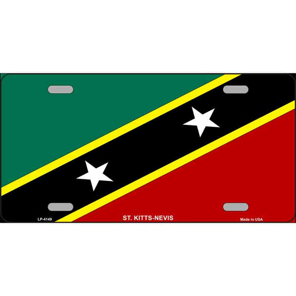 St Kitts-Nevis Flag Wholesale Metal Novelty License Plate