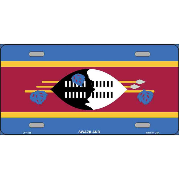 Swaziland Flag Wholesale Metal Novelty License Plate