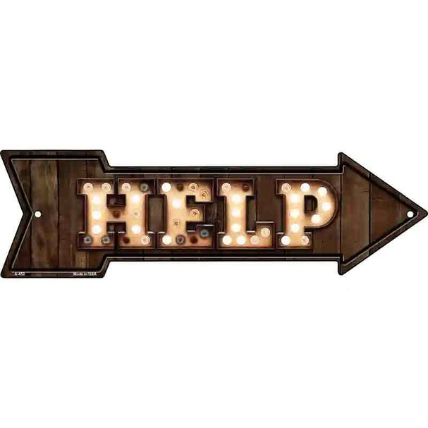 Help Bulb Letters Wholesale Novelty Arrow Sign