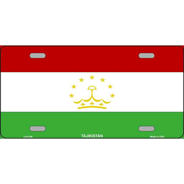 Tajikistan Flag Wholesale Metal Novelty License Plate