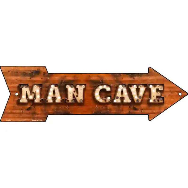 Man Cave Bulb Letters Wholesale Novelty Arrow Sign