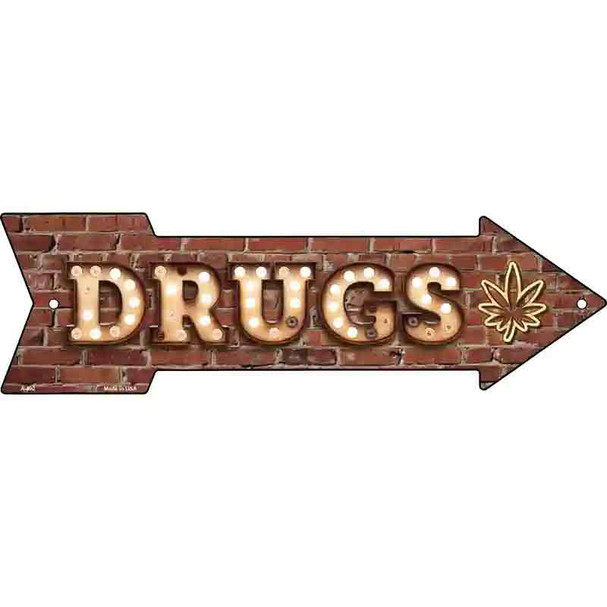 Drugs Bulb Letters Wholesale Novelty Arrow Sign