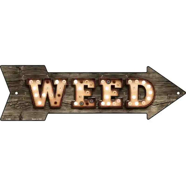 Weed Bulb Letters Wholesale Novelty Arrow Sign