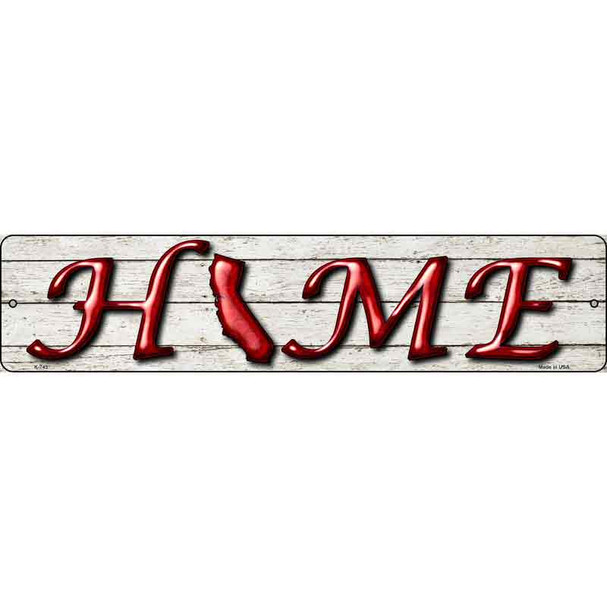 California Home State Outline Wholesale Novelty Metal Street Sign