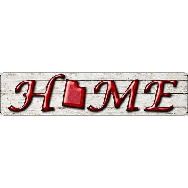 Utah Home State Outline Wholesale Novelty Metal Street Sign