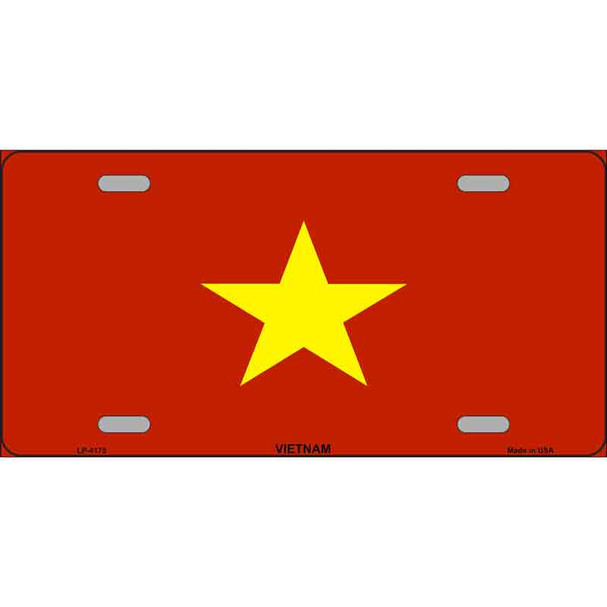 Vietnam Flag Wholesale Metal Novelty License Plate