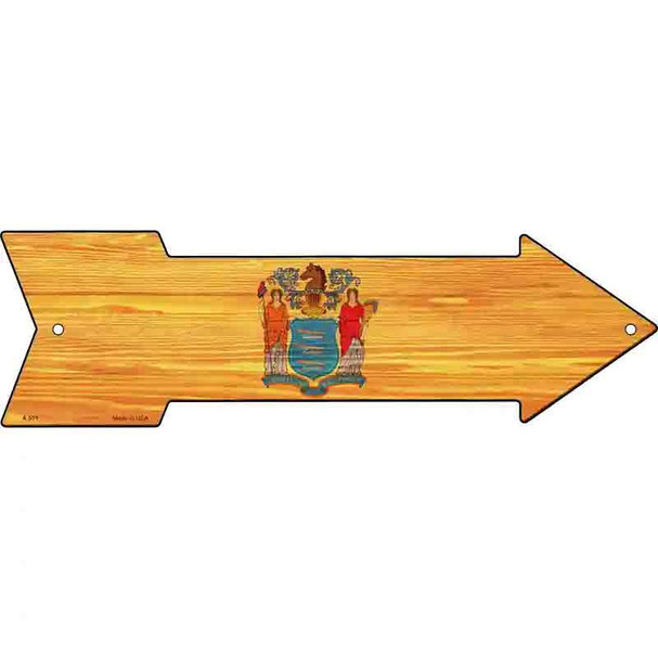 New Jersey State Flag Wholesale Novelty Arrow Sign