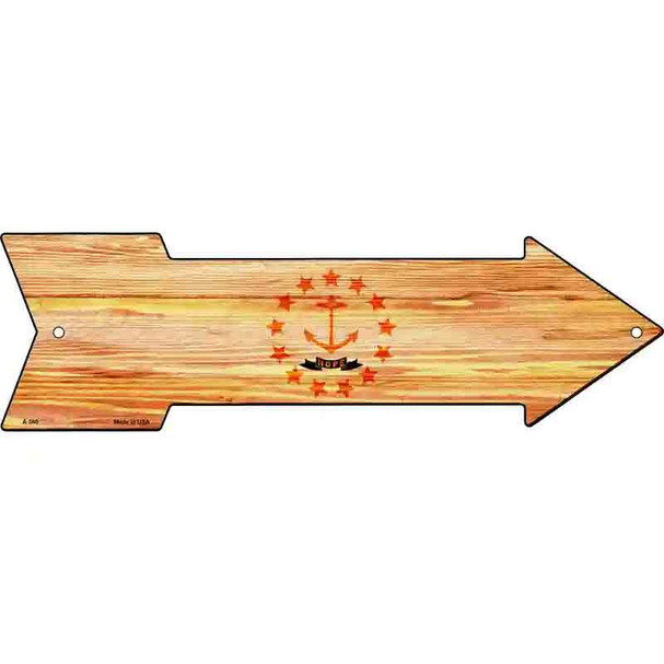 Rhode Island State Flag Wholesale Novelty Arrow Sign