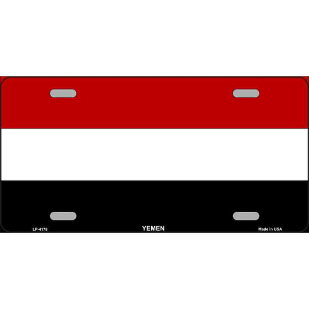 Yemen Flag Wholesale Metal Novelty License Plate