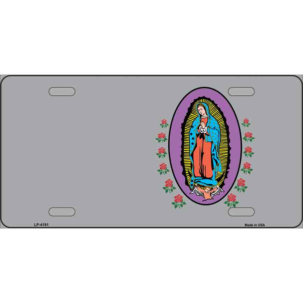 Virgin Mary Gray Wholesale Metal Novelty License Plate