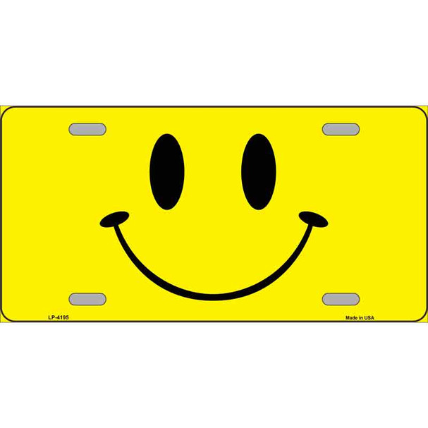 Happy Face Wholesale Metal Novelty License Plate