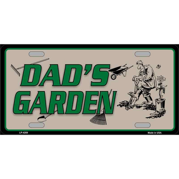 Dads Garden Wholesale Metal Novelty License Plate