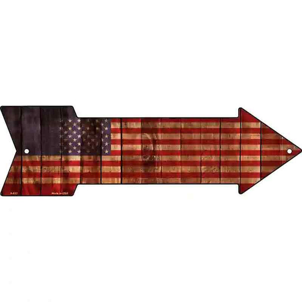 American Flag Wholesale Novelty Arrow Sign