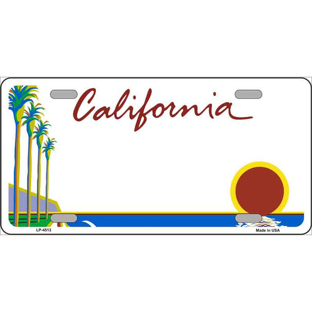 California Novelty State Blank Wholesale Metal License Plate