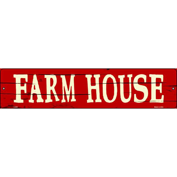 Farm House Wholesale Novelty Metal Street Sign