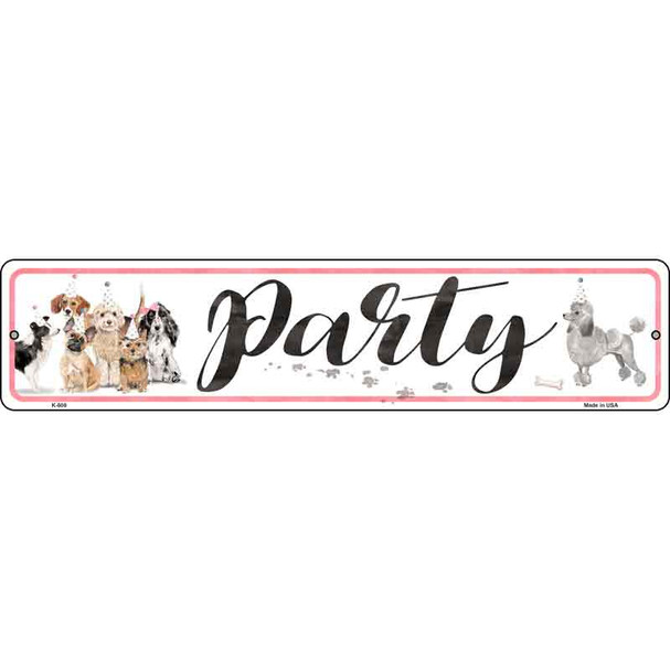 Dog Party Wholesale Novelty Metal Street Sign