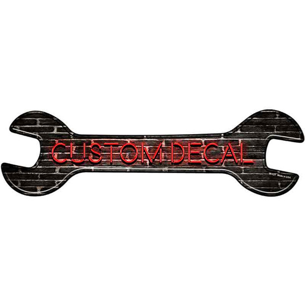 Custom Decal Wholesale Novelty Metal Wrench Sign