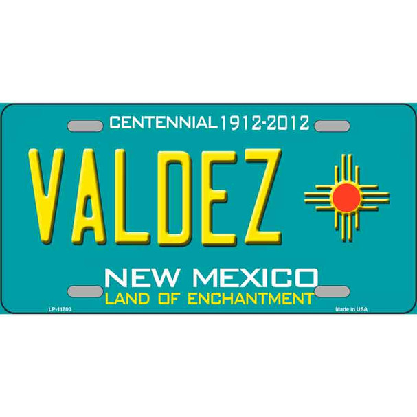 Valdez New Mexico Wholesale Novelty License Plate