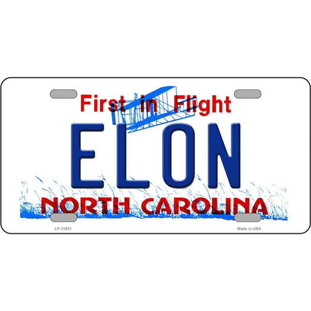 Elon North Carolina Wholesale Novelty License Plate