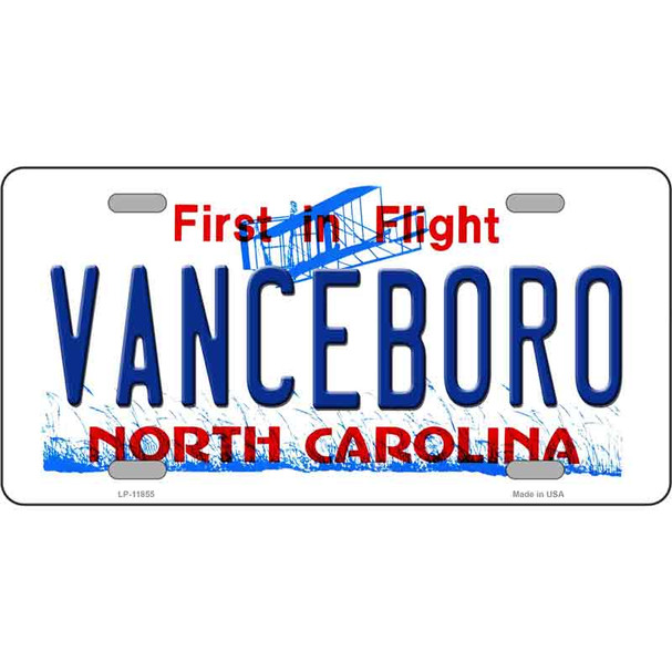 Vanceboro North Carolina Wholesale Novelty License Plate