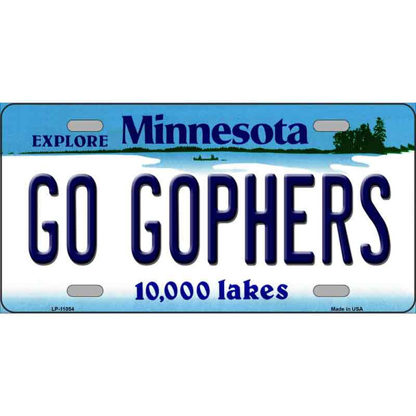 Go Gophers Minnesota State Novelty Wholesale License Plate