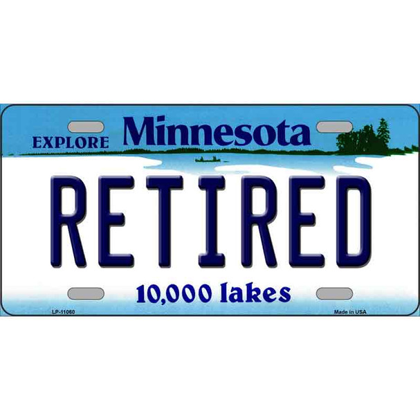 Retired Minnesota State Novelty Wholesale License Plate