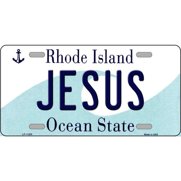 Jesus Rhode Island State License Plate Novelty Wholesale License Plate