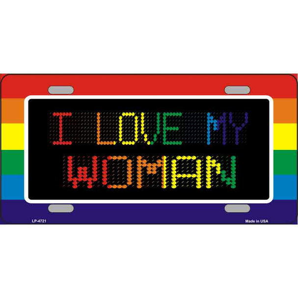 I Love My Woman Wholesale Metal Novelty License Plate