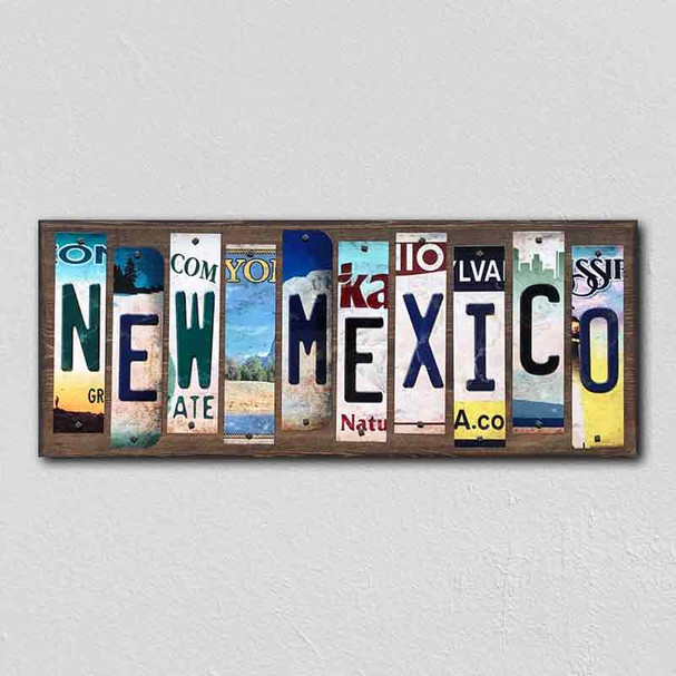 New Mexico Wholesale Novelty License Plate Strips Wood Sign