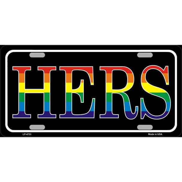 Hers Wholesale Metal Novelty License Plate LP-4731