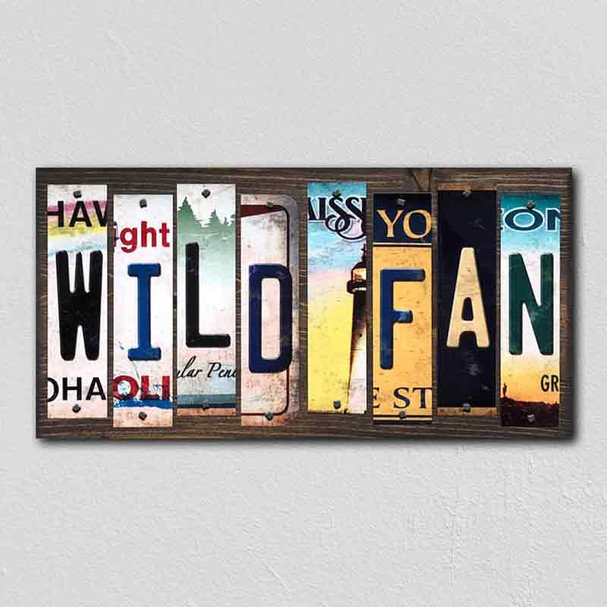 Wild Fan Wholesale Novelty License Plate Strips Wood Sign WS-434