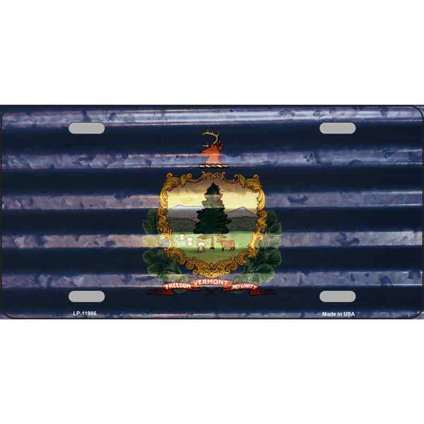 Vermont Corrugated Flag Wholesale Novelty License Plate