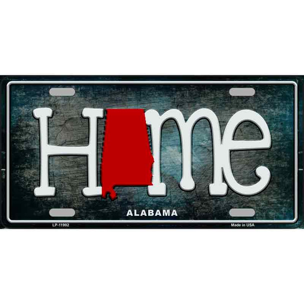 Alabama Home State Outline Wholesale Novelty License Plate